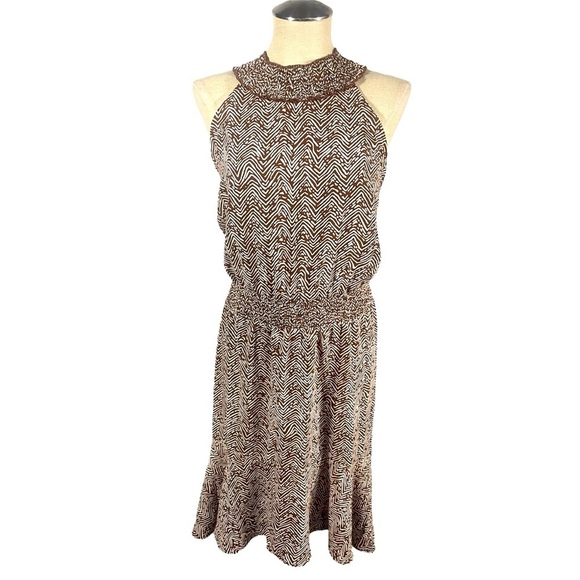 NWT Maurices Smocked Mock Neck Mini Dress Animal Print Size 2X - Picture 3 of 11